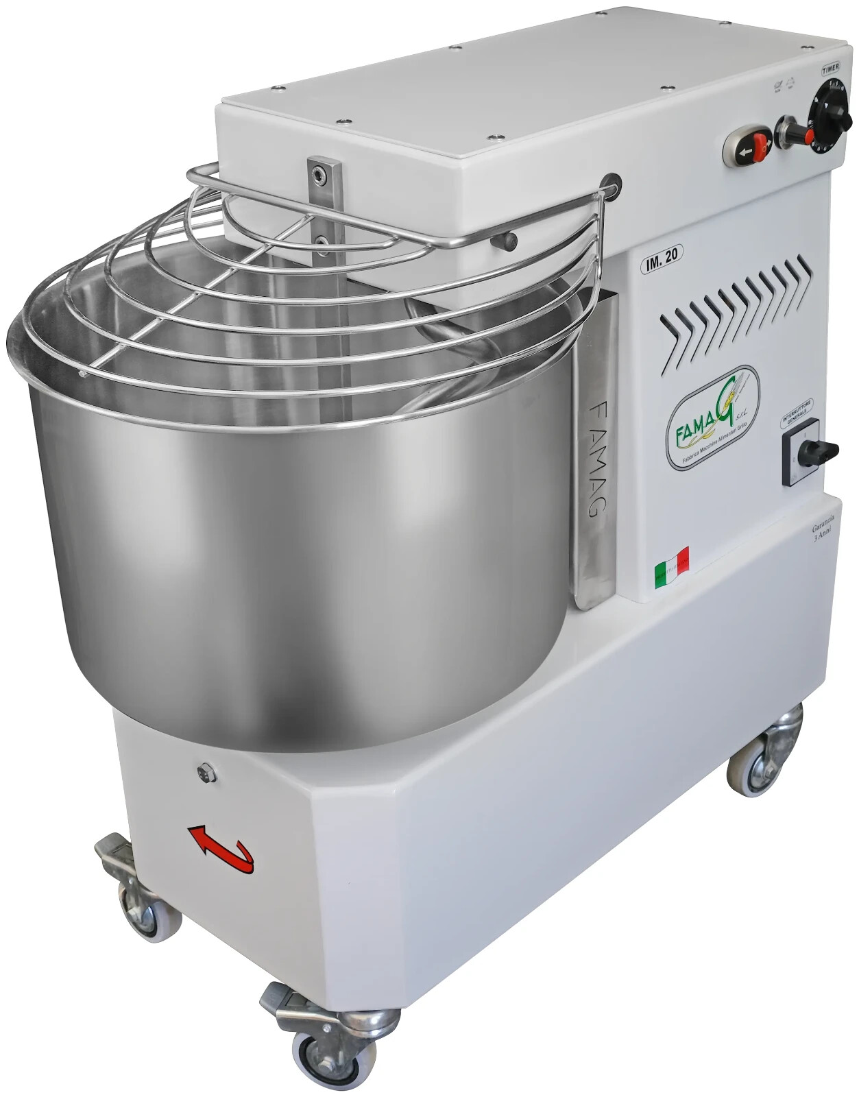 Famag Spiral Mixer IM20 HH (20KG) High Hydration Spiral Mixer with Reverse