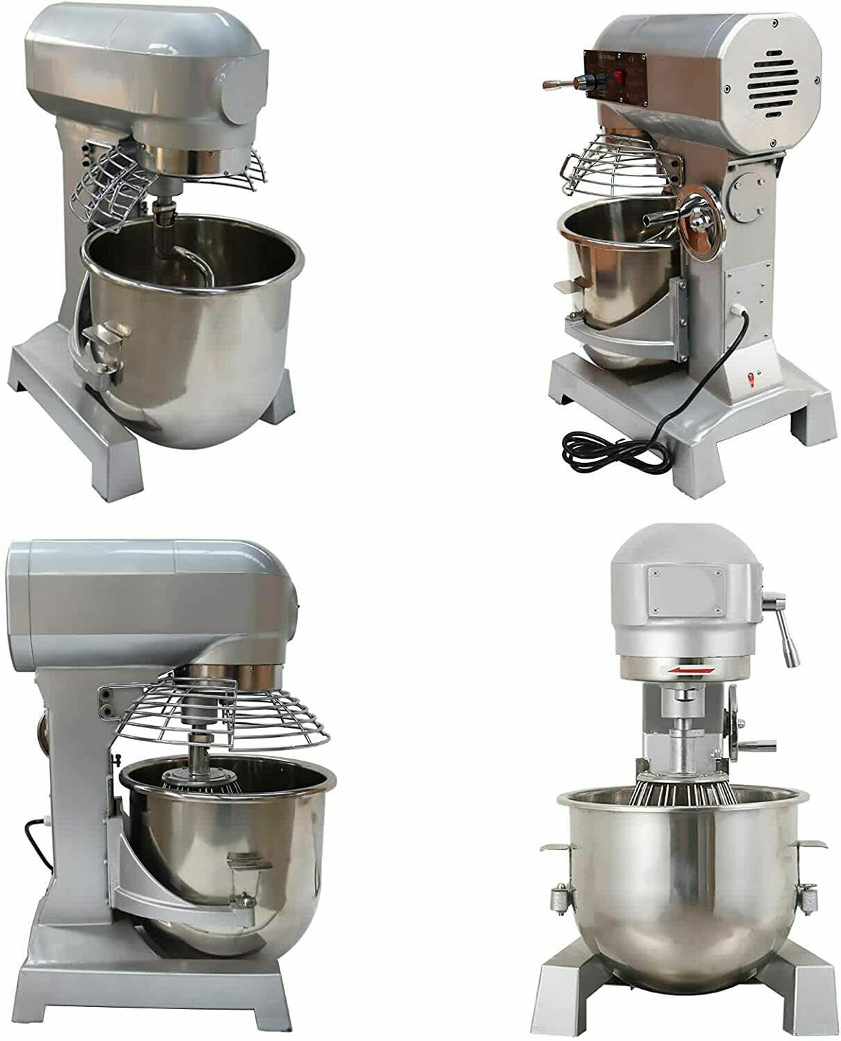 110V 30QT Commercial Dough Mixer Electric Food Machine 3 Speeds Blender