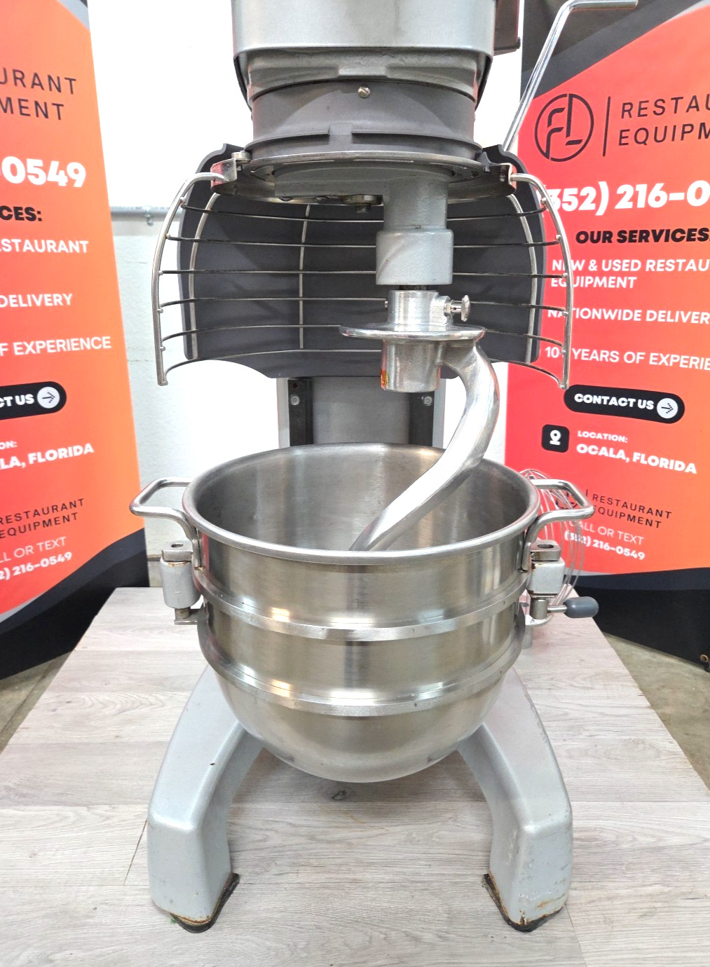 HOBART HL300 30QT Mixer with NEW Hook, Bowl, Whip – 3 Phase – WATCH VIDEO!!