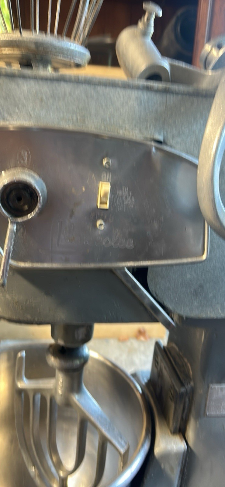 Floor Model 3-Speed Commercial Mixer w/ Bowl & Attachments
