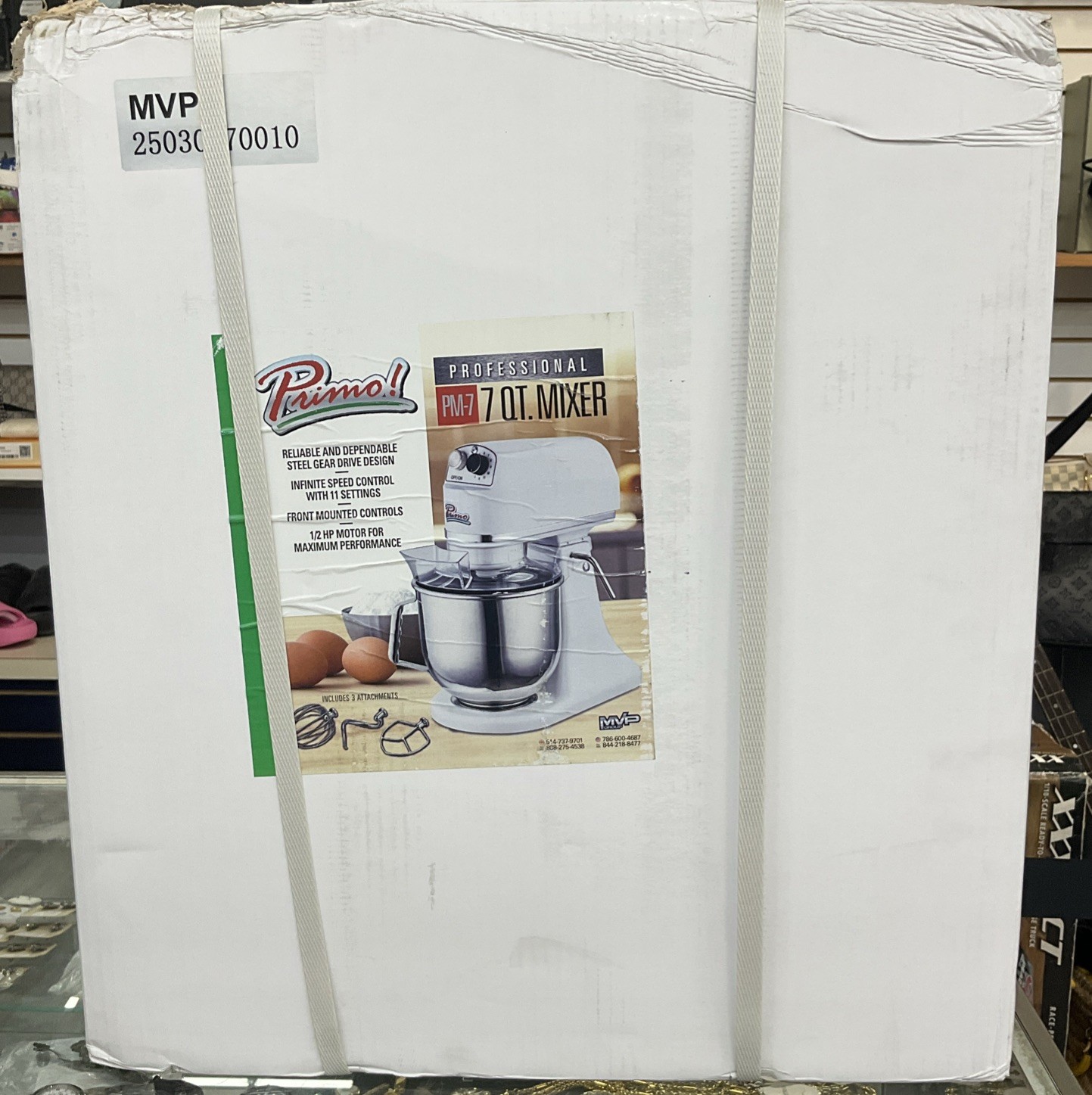 BRAND NEW Primo PM-7 Ten 7 Qt Quart Planetary Dough Mixer – FREE SHIPPING