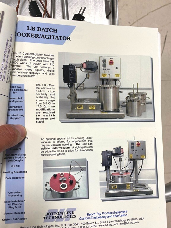 Mixer/ LB Batch Cooker/ Agitator C4000Q17/ Variable Speed