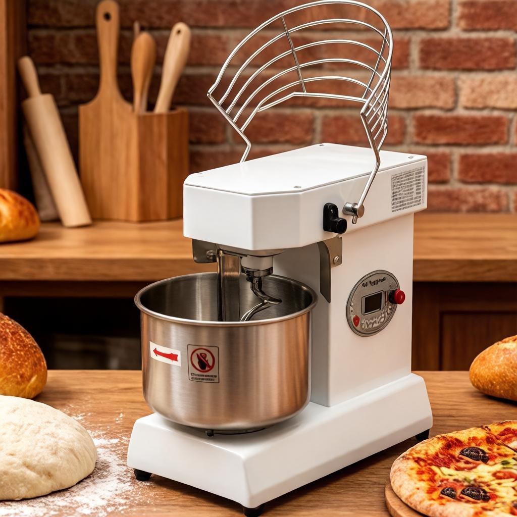 10L Dual-Speed Dual-Motion Electric Dough Mixer Digital Timer Bread PizzaBlender