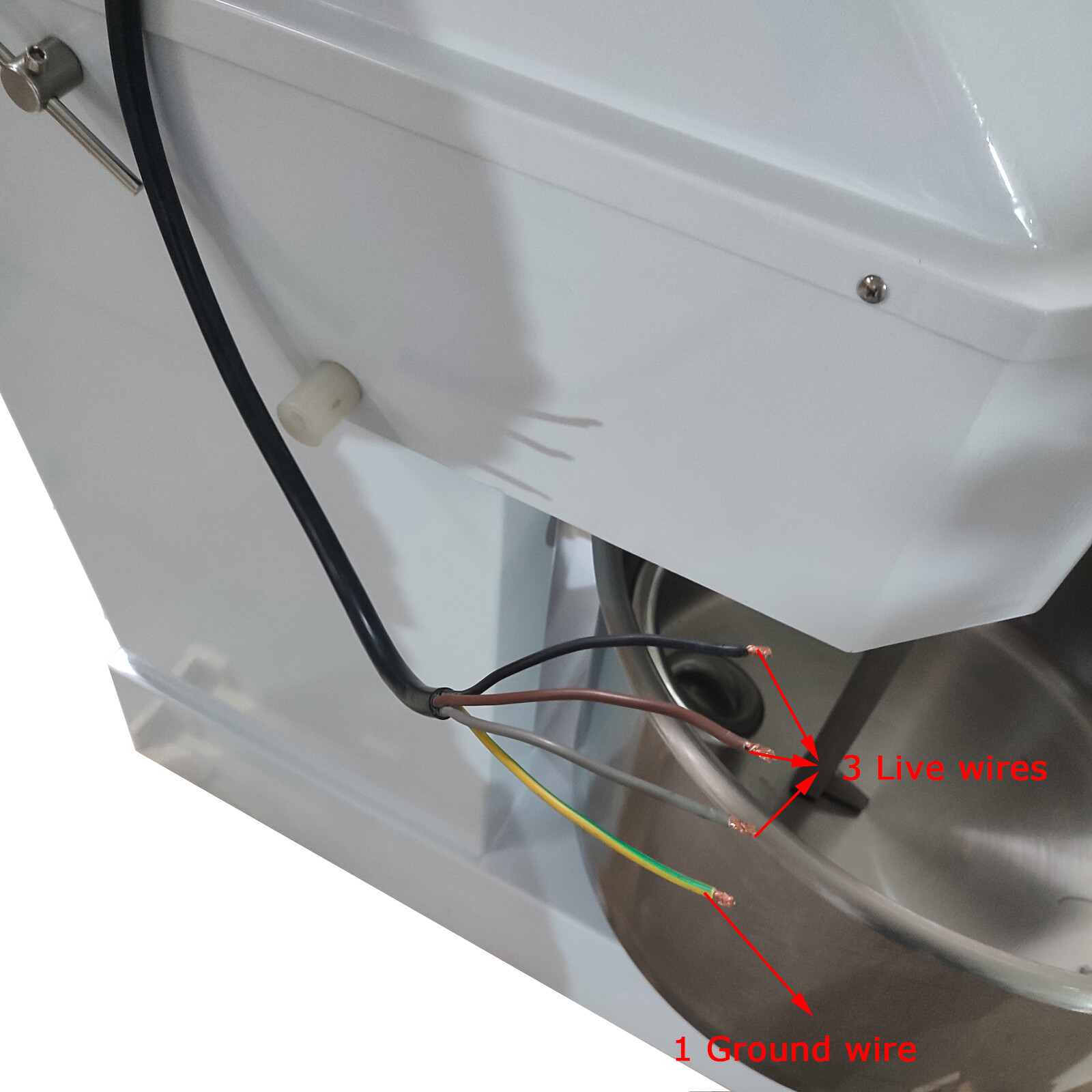 60qt Commercial Double-acting Dough Mixer 2-Speed Sprial Dough Mixer 220V 3KW