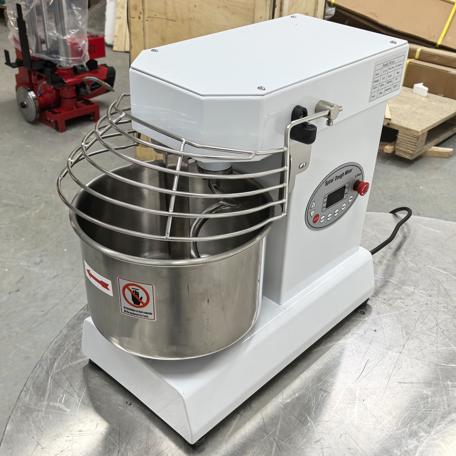 Commercial 10L Dual Speed Dual Action Dough Mixer 110V Restaurant & Food Service