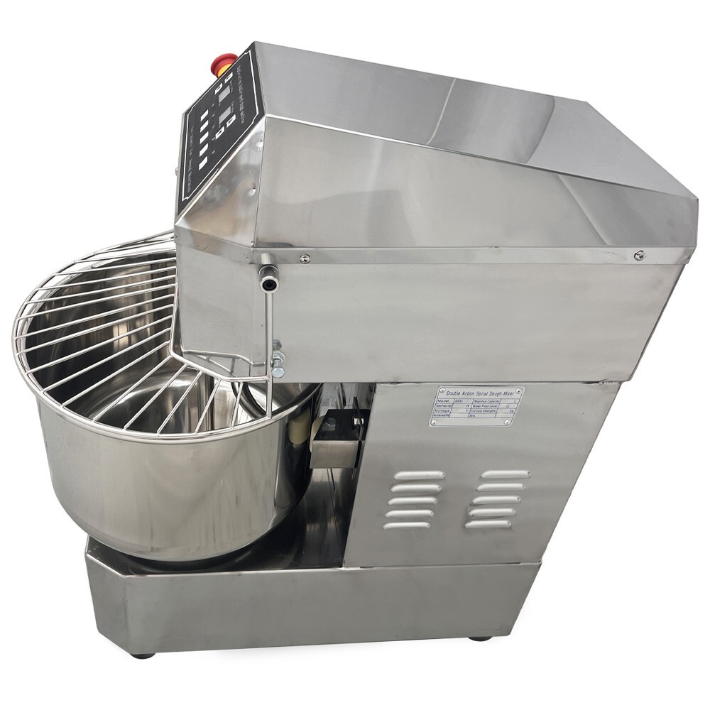 110V Electric 20QT Dough Mixer 1500W Dual Speed Dual Action Spiral Mixer Machine