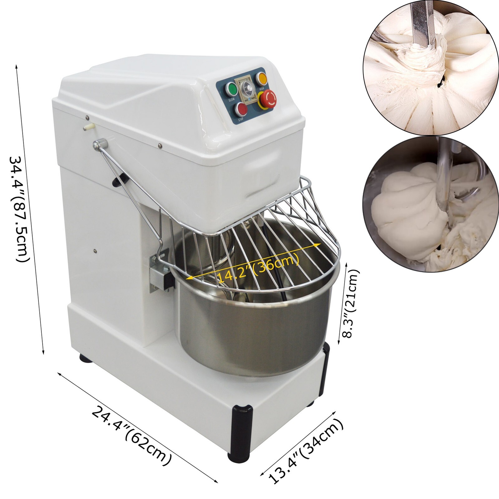 110V Commercial Multi-function Dough Food Mixer Dough Kneading Machine 20L