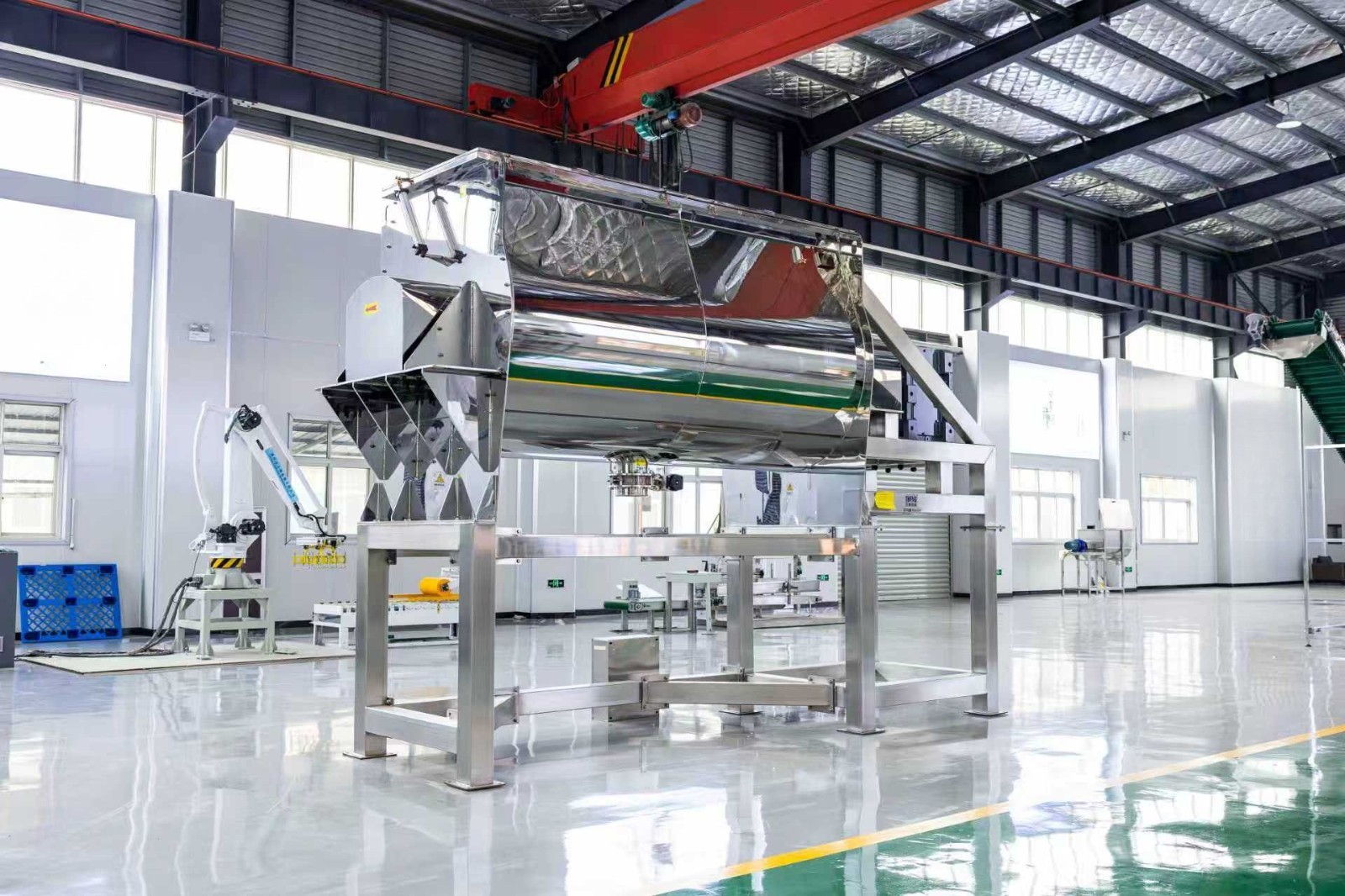 210 Cu Ft. Ribbon Blender SUS316 Food Grade Mirror Polished Brand New Taiwan