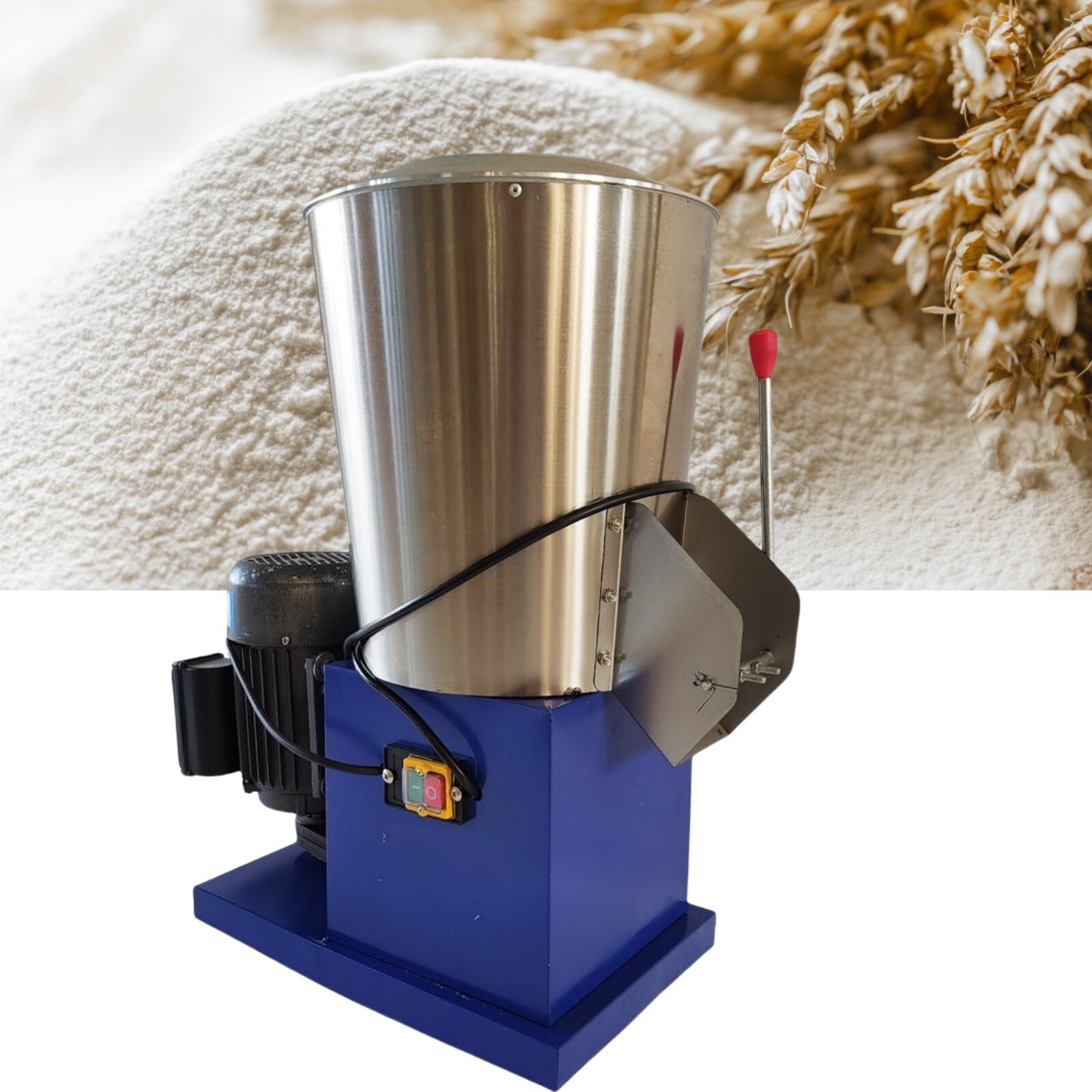 15kg Materials Blender Stainless Steel Flour Mixer Stirrer Dough Kneader 110V