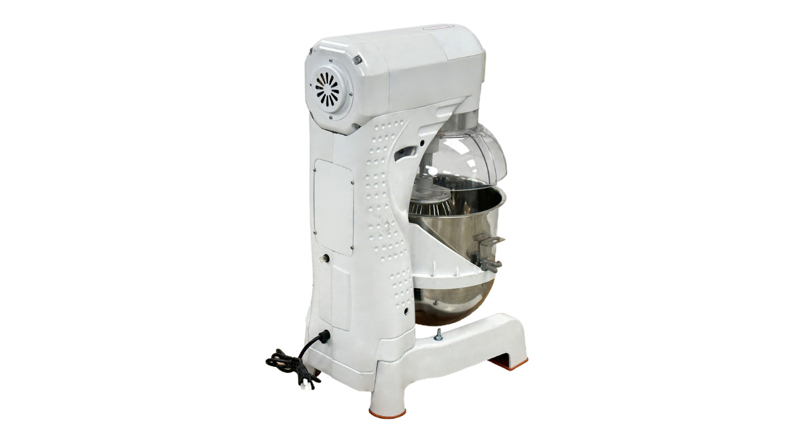 30 Qt Gear Driven Commercial Planetary Mixer With Accessories, White
