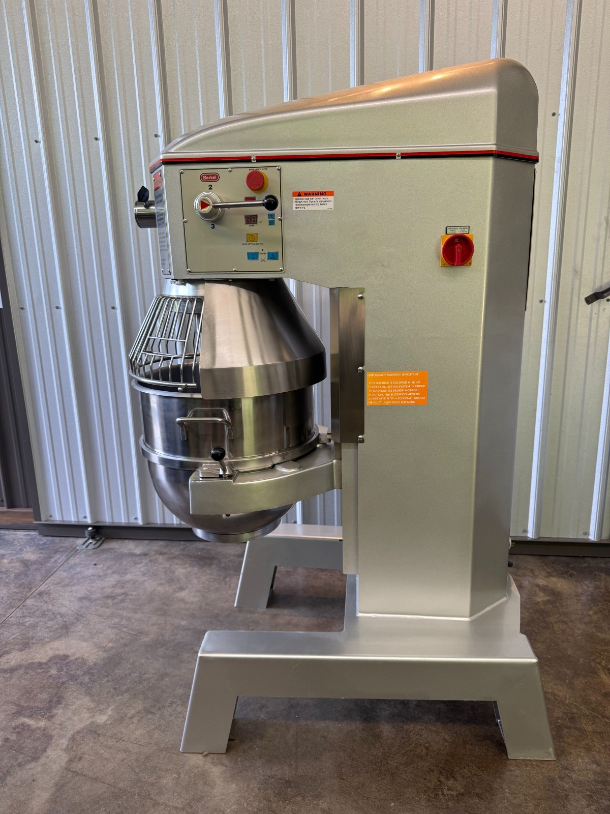 Berkel 60 Quart Bakery Mixer with 3 attachments
