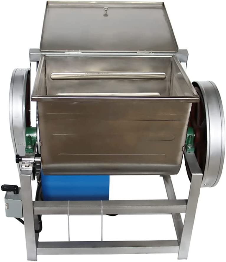 110V Commercial Electric Dough Mixer 50QT Flour Mixer Dough Blender SUS304 25KG