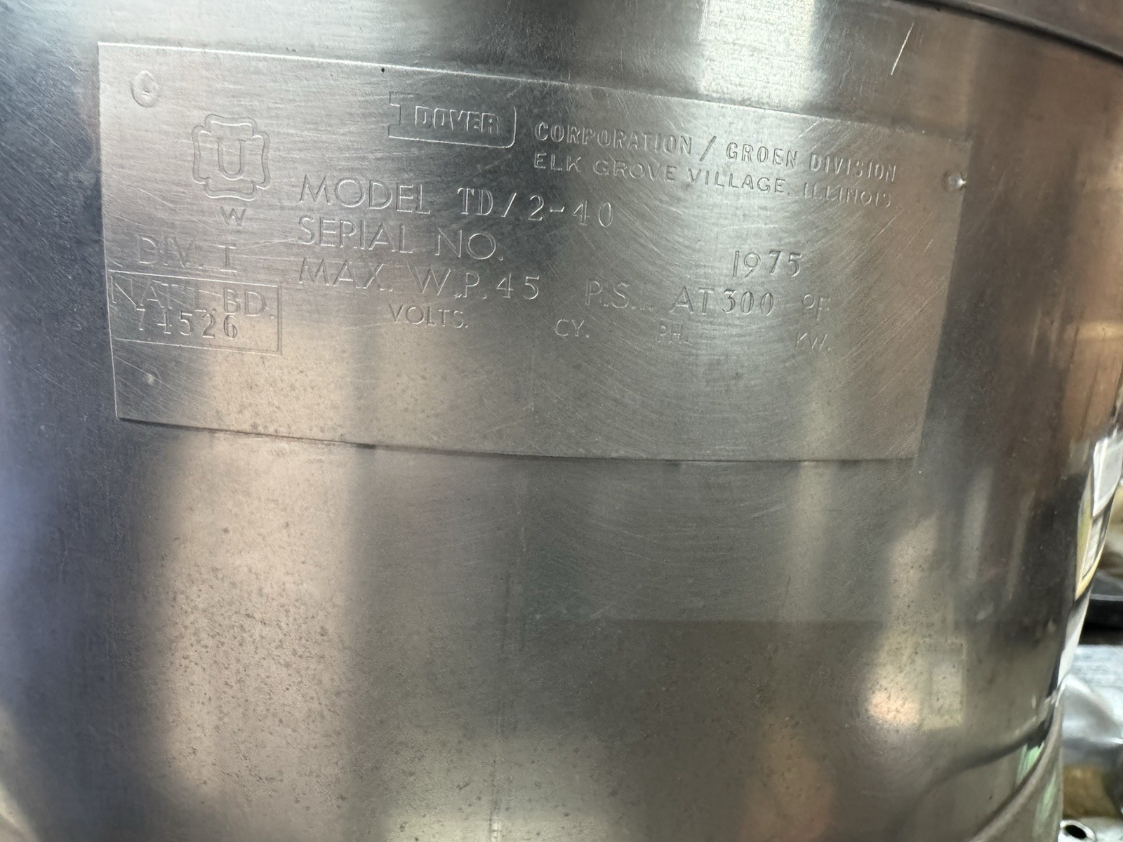 Groen TD/2-40 Commercial Floor Model Mixer