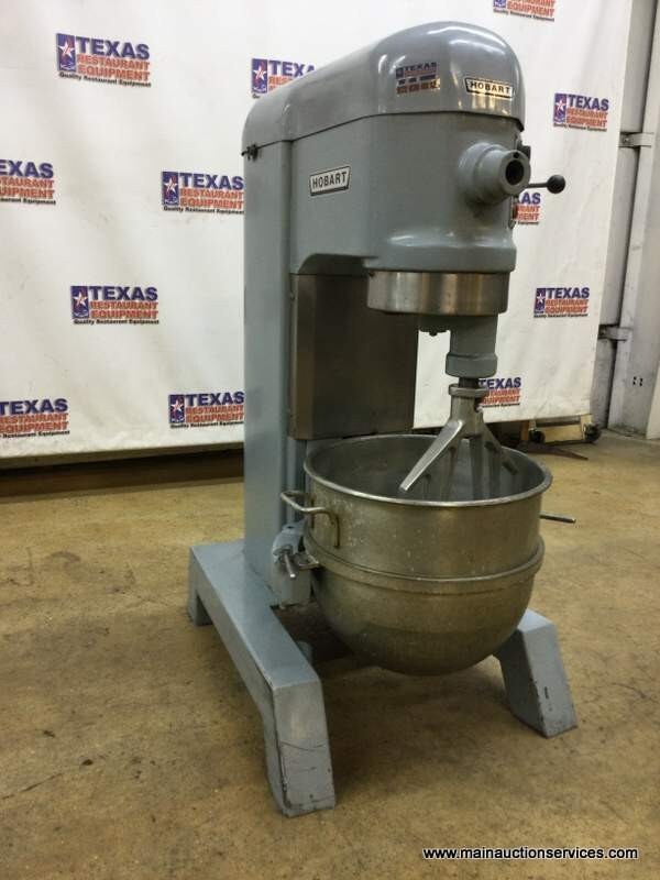 Hobart H-600T, 60 Qts Dough Mixer With Bowl & 1 Attachment