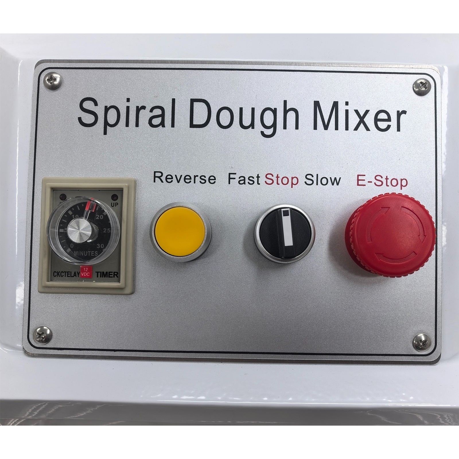Commercial Electric Flour Mixer Machine 50QT Dual-Speed Spiral Dough Mixer 220V