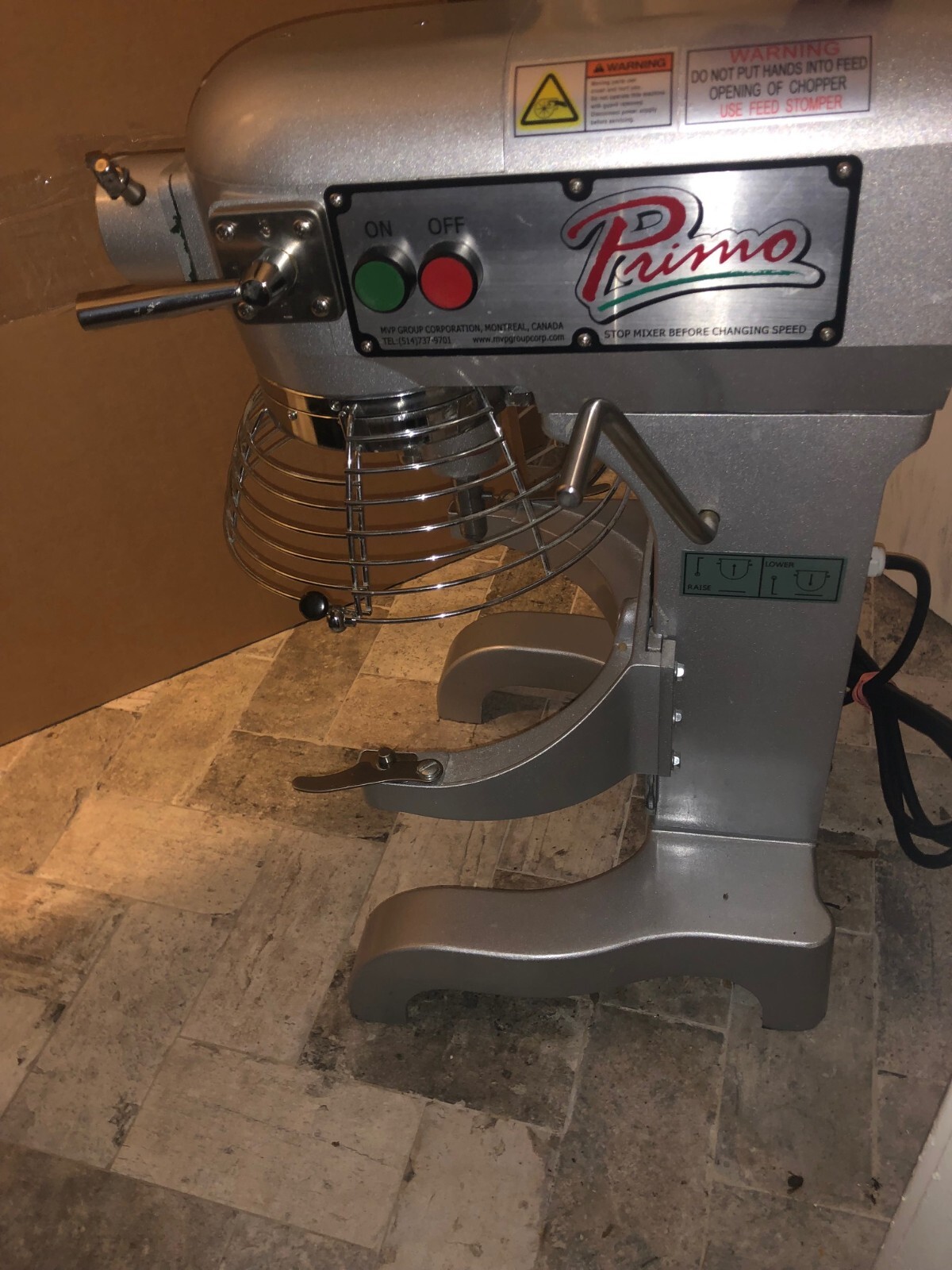 Primo PM-10 Countertop Commercial Planetary Mixer 3-Speed 10 Quart Restaurant