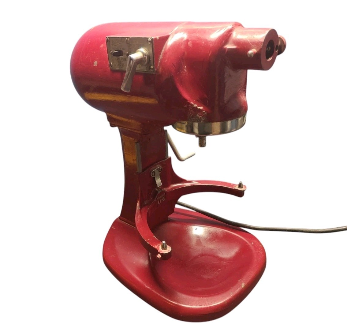 HOBART N50 5 Quart Mixer !!RARE CHERRY RED!! – Tested and Working – Mixer ONLY