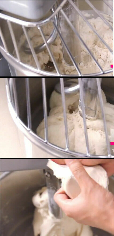 30qt Commercial Dough Mixer Dough Kneading Machine Double Action 2-Speed 1500W