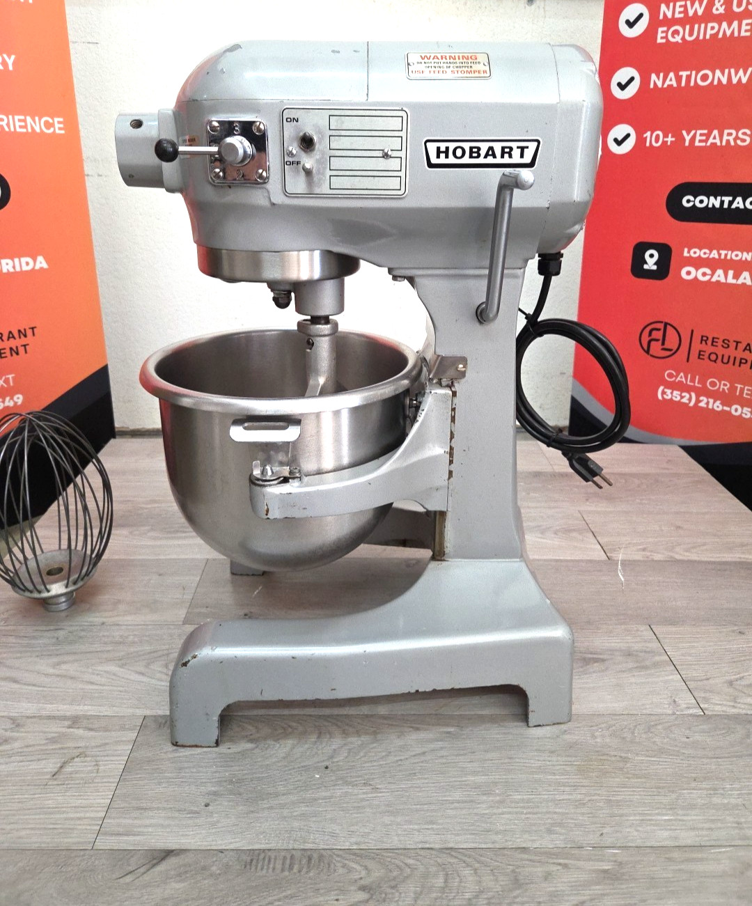 HOBART 12 Quart Mixer A120 W/ Bowl, Paddle, Whisk – 1PH – Watch Video!