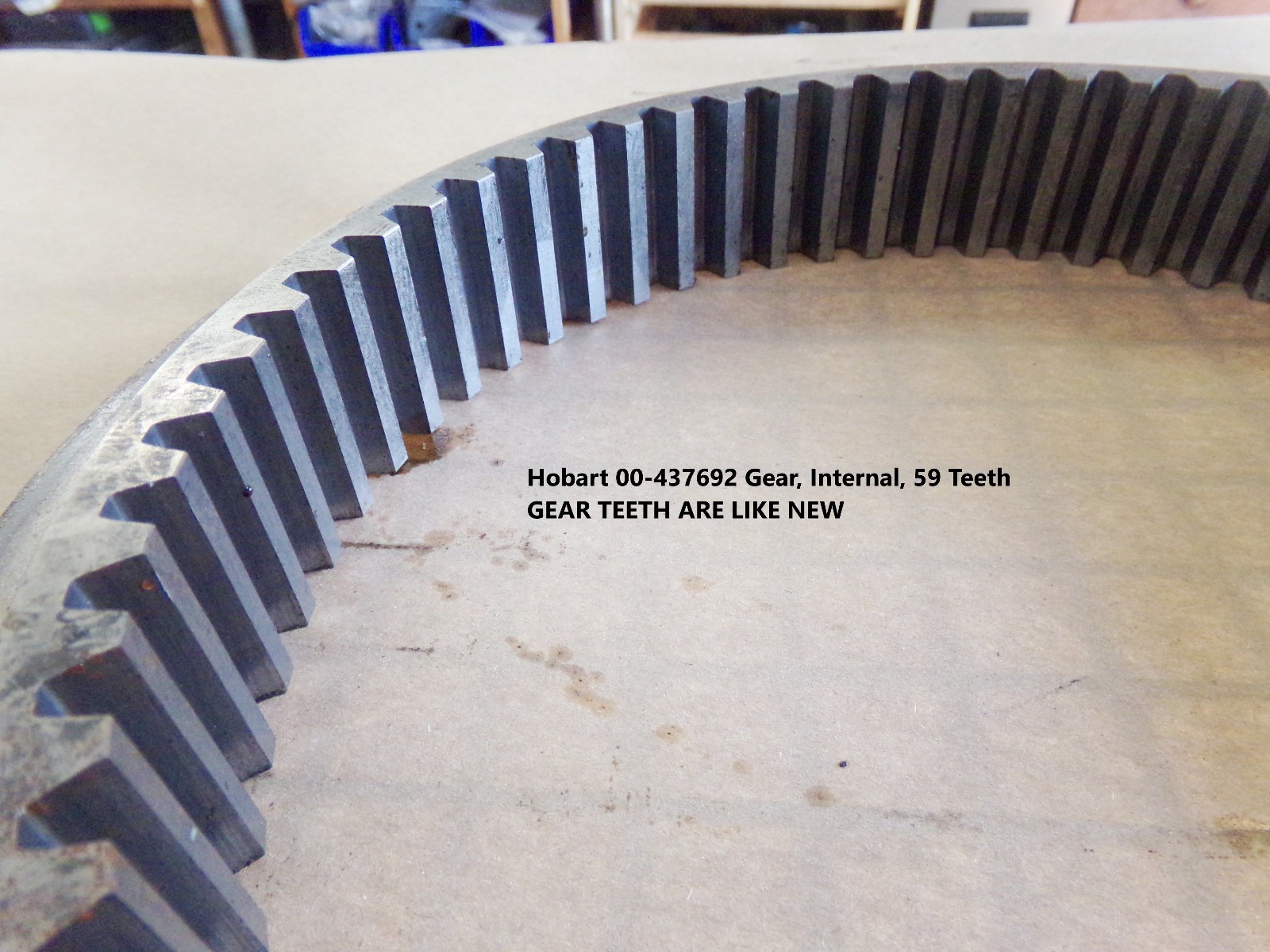 Hobart OEM 00-437692 Gear, Internal, 59 Teeth H600-L800-P660-HL600