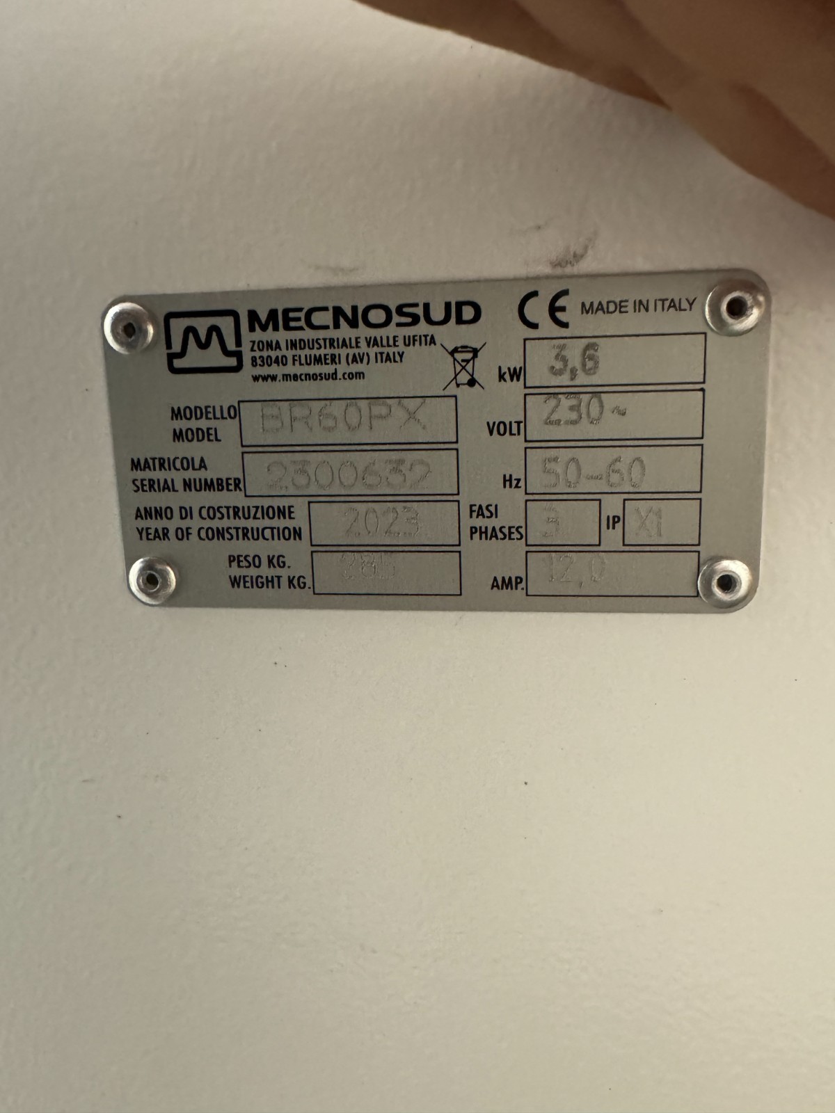 Mecnosud BR60PX Demo Unit 2023 Model