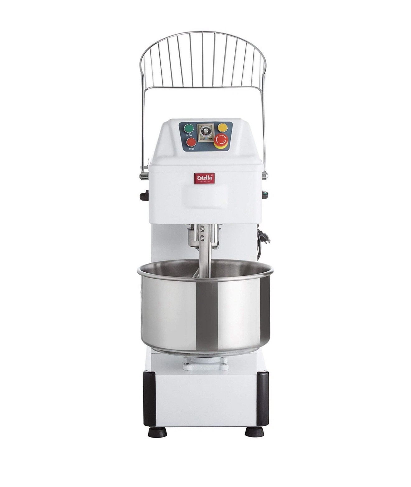 Estella SM20 20 Qt. / 28 lb. Two-Speed Spiral Dough Mixer – 120V, 2 HP