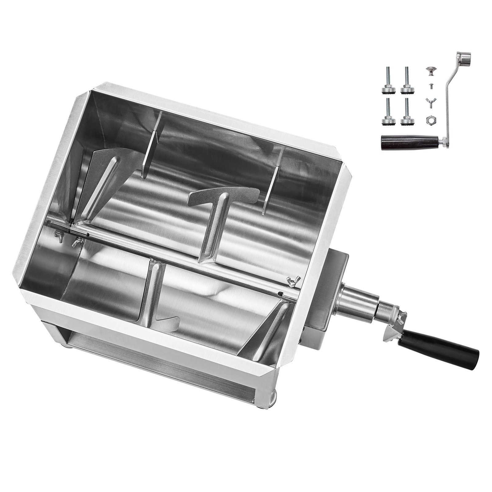 Commercial Manual Meat Mixer 120lb Hand Food Sausage Mixing Machine Stainless