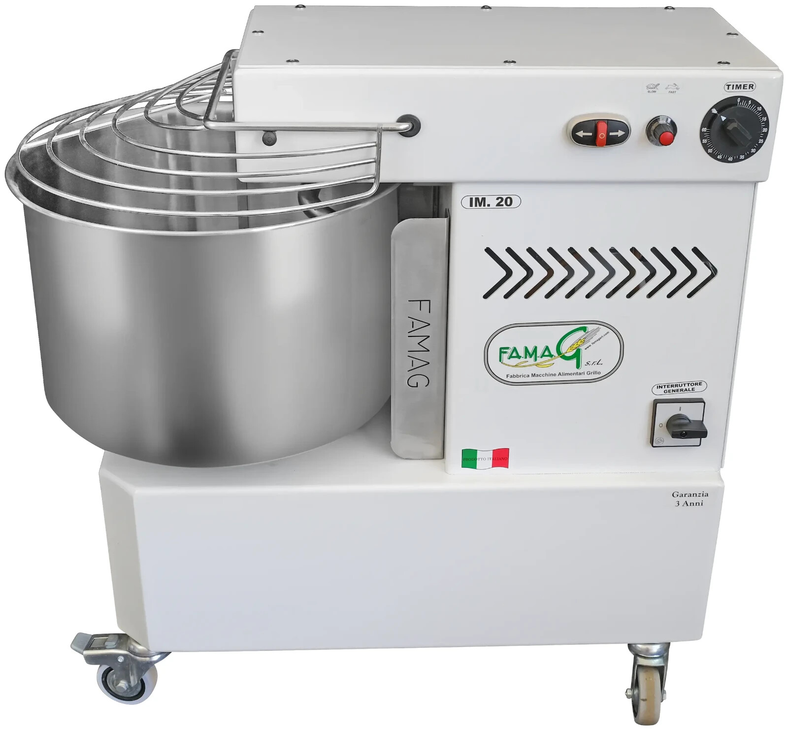 Famag Spiral Mixer IM20 HH (20KG) High Hydration Spiral Mixer with Reverse