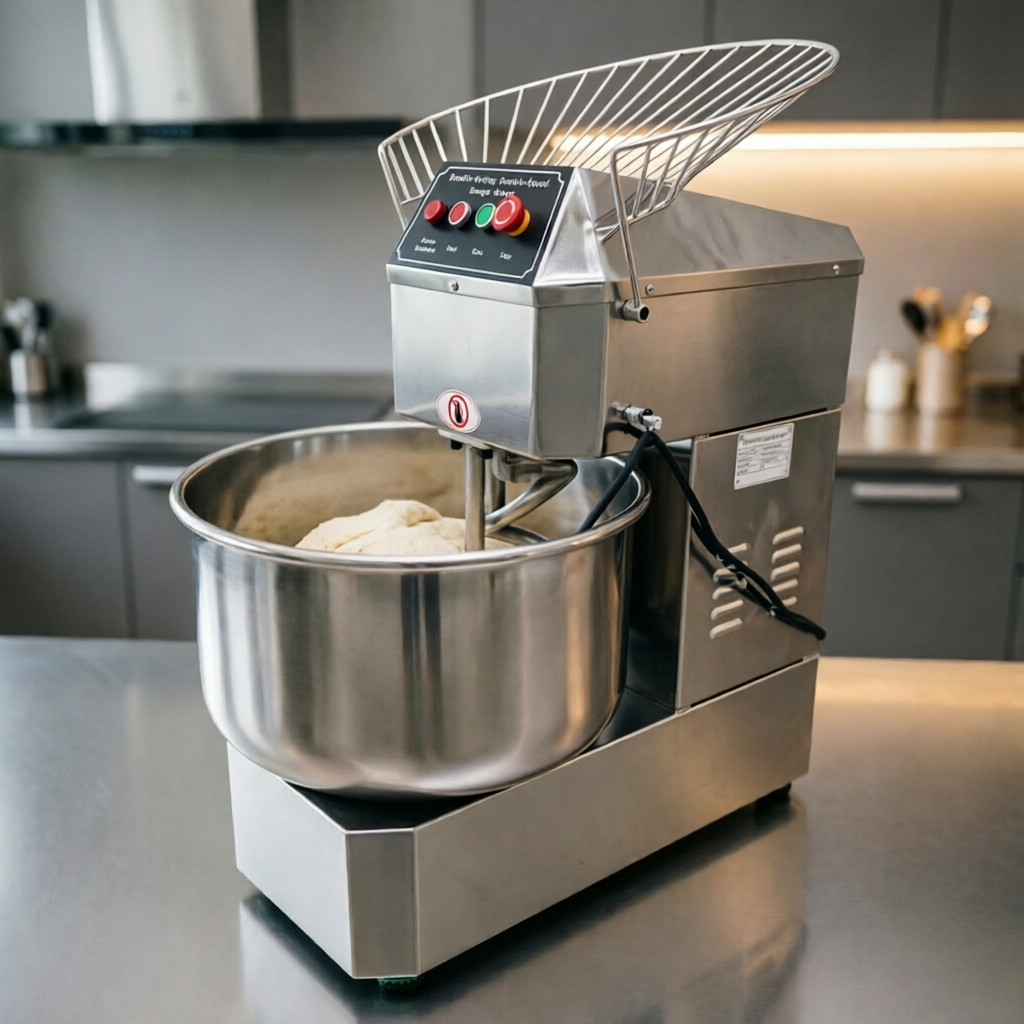 50L Full Stainless Steel Vertical Double Action Double Speed Dough Mixer 110V
