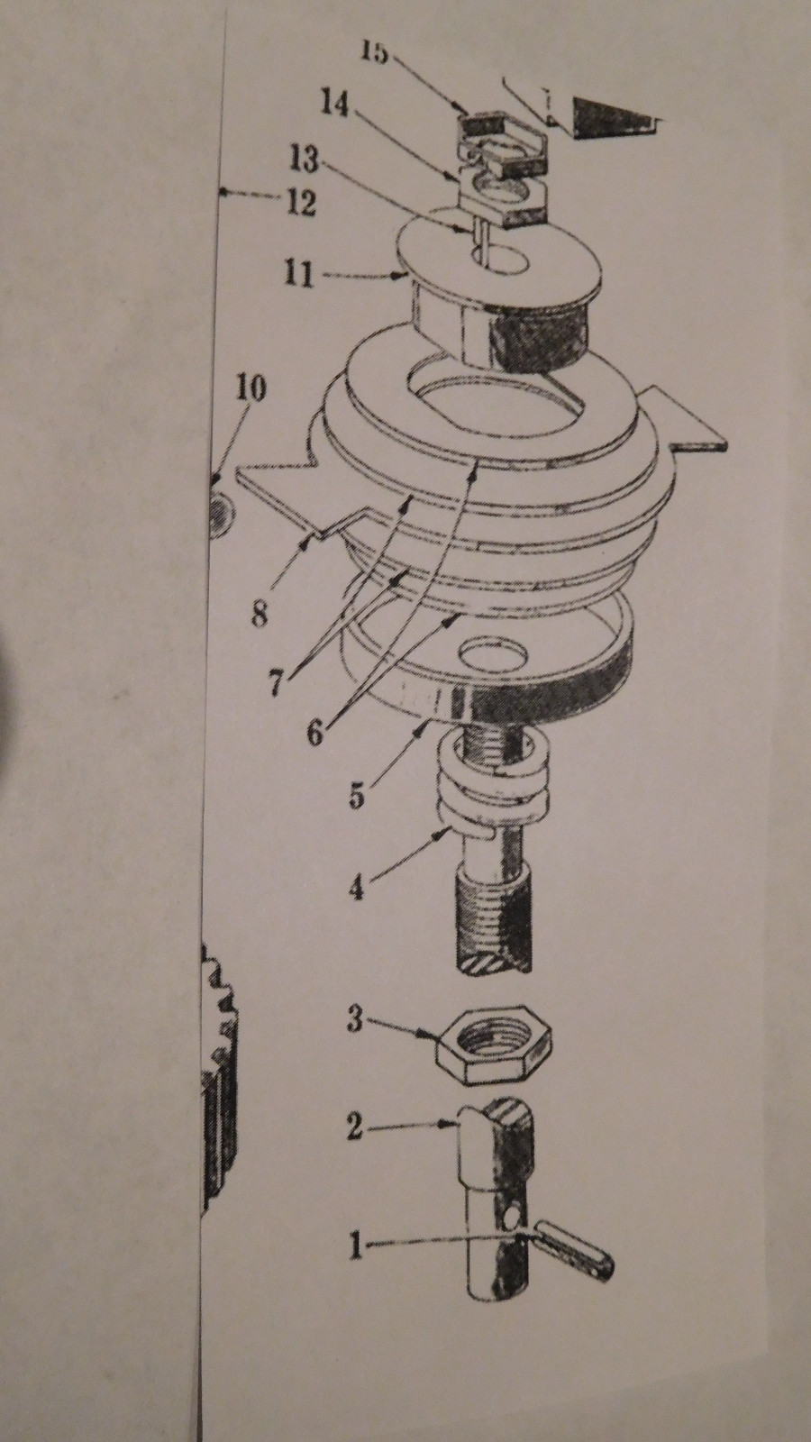 Hobart Mixer M802 80qt V1401 140qt #00-064482 Brake engaging plate #8 in drawing