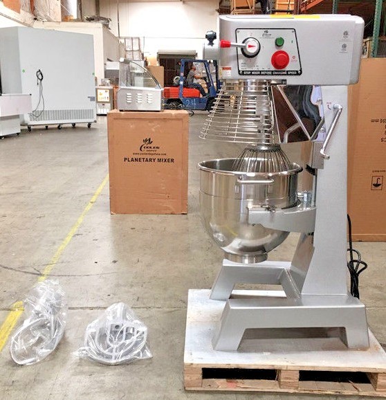 NEW 30 Quart Mixer Machine 3 Speed Commercial Bakery Kitchen Equipment NSF ETL