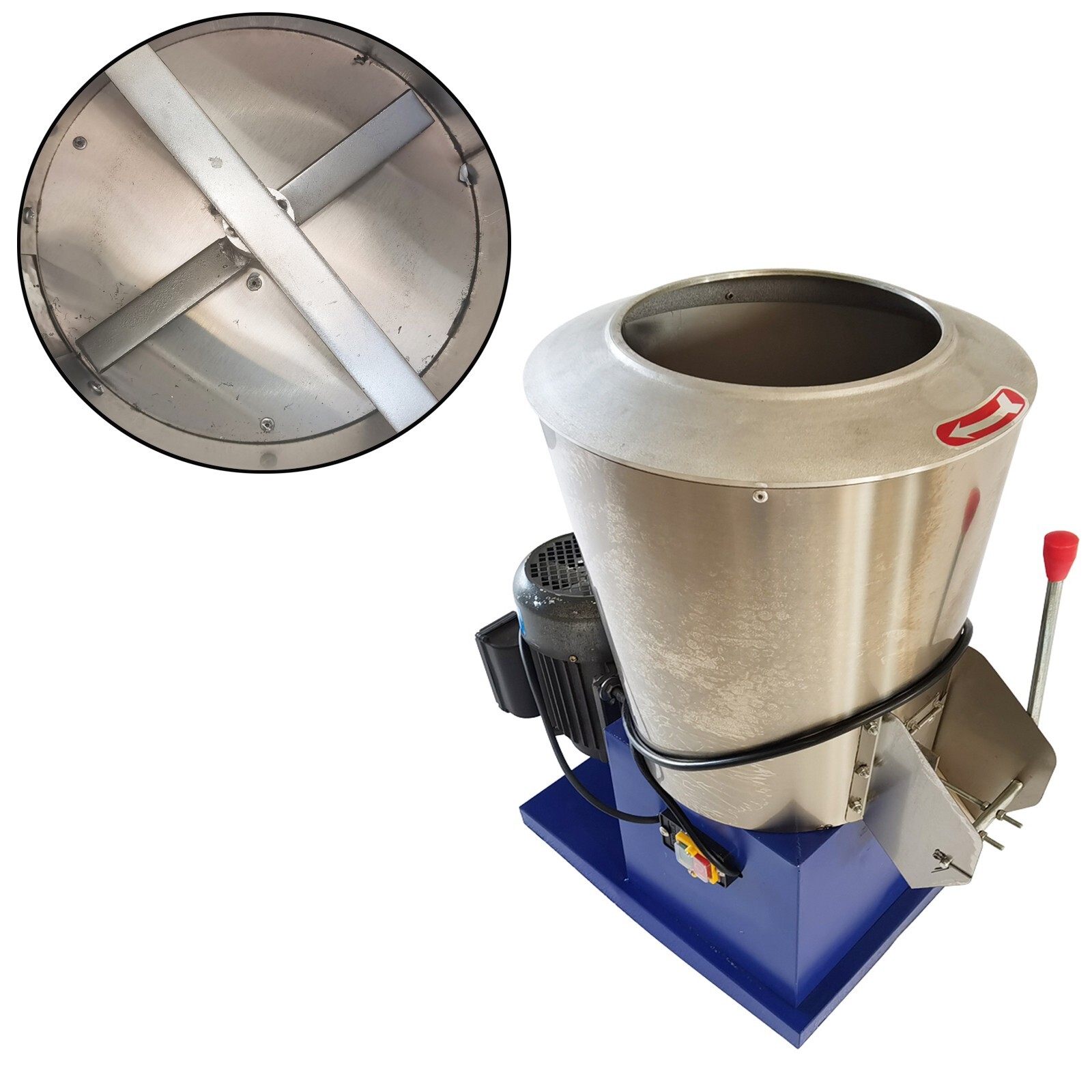 110V/60hz 15kg Vertical Stainless Steel Flour Mixer 1500W 8.8″(22.3CM)