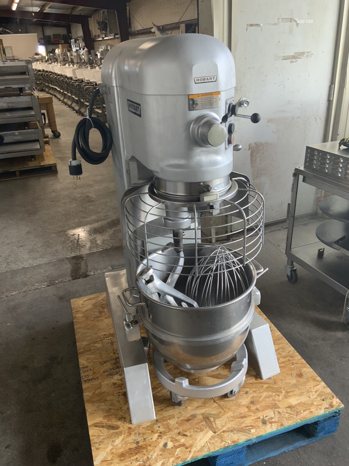 Hobart 60qt Dough mixer H600T Pizza Bakery Donut restaurant bowl guard