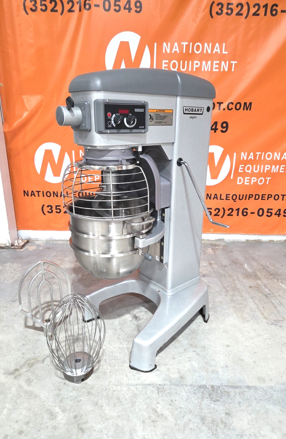 Mint HOBART Mixer HL300 30QT W/ Hook, Whip, Paddle – 1 Phase – Watch Video!