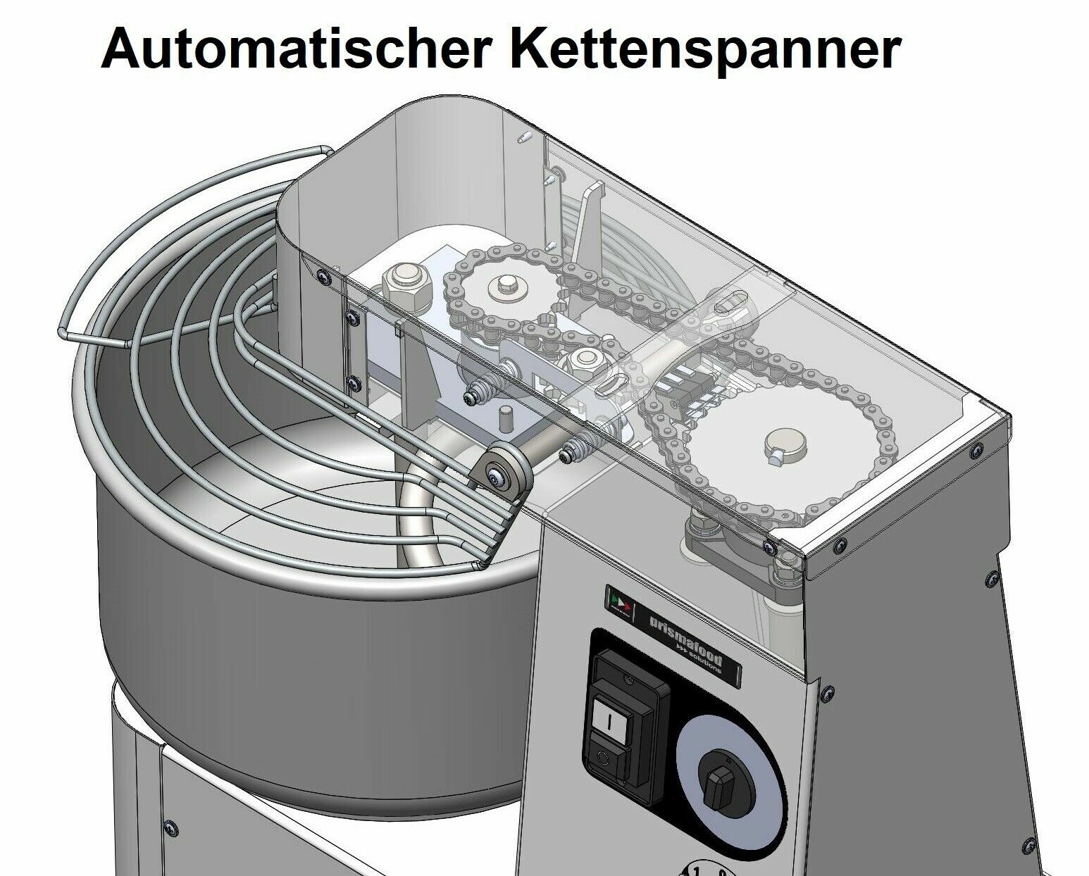 Dough Kneading Machine Dough Machine Variable Speed Boiler 16 Liter Removable Gastlando