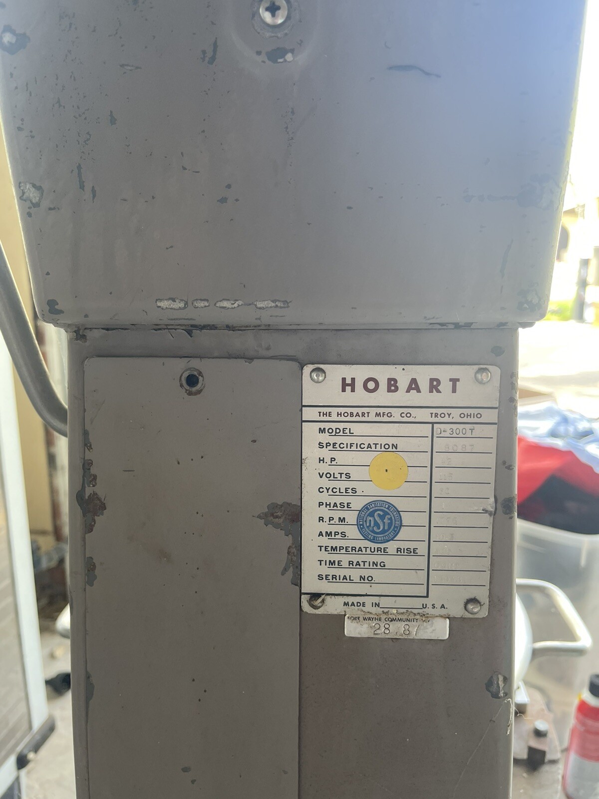 Hobart D-300T 30 QT Commercial Mixer