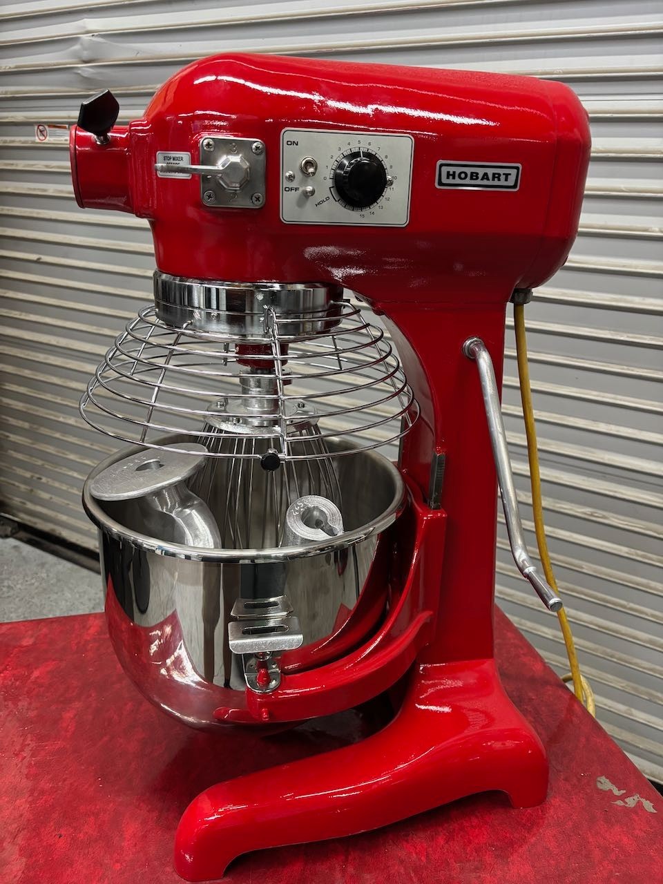 20 Quart Hobart A-200T Mixer 120V NEW Bowl & Attachments Red Qt 1/3 HP #4792