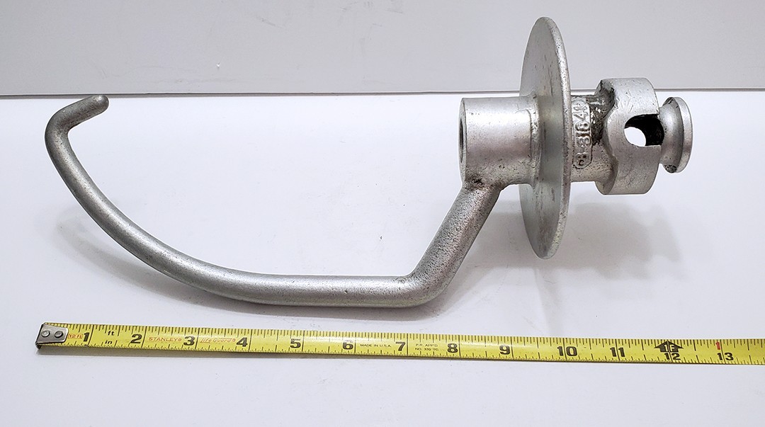 COMMERCIAL FLOOR STAND MIXER DOUGH HOOK UNMARKED INDUSTRIAL ATTACHMENT 13″