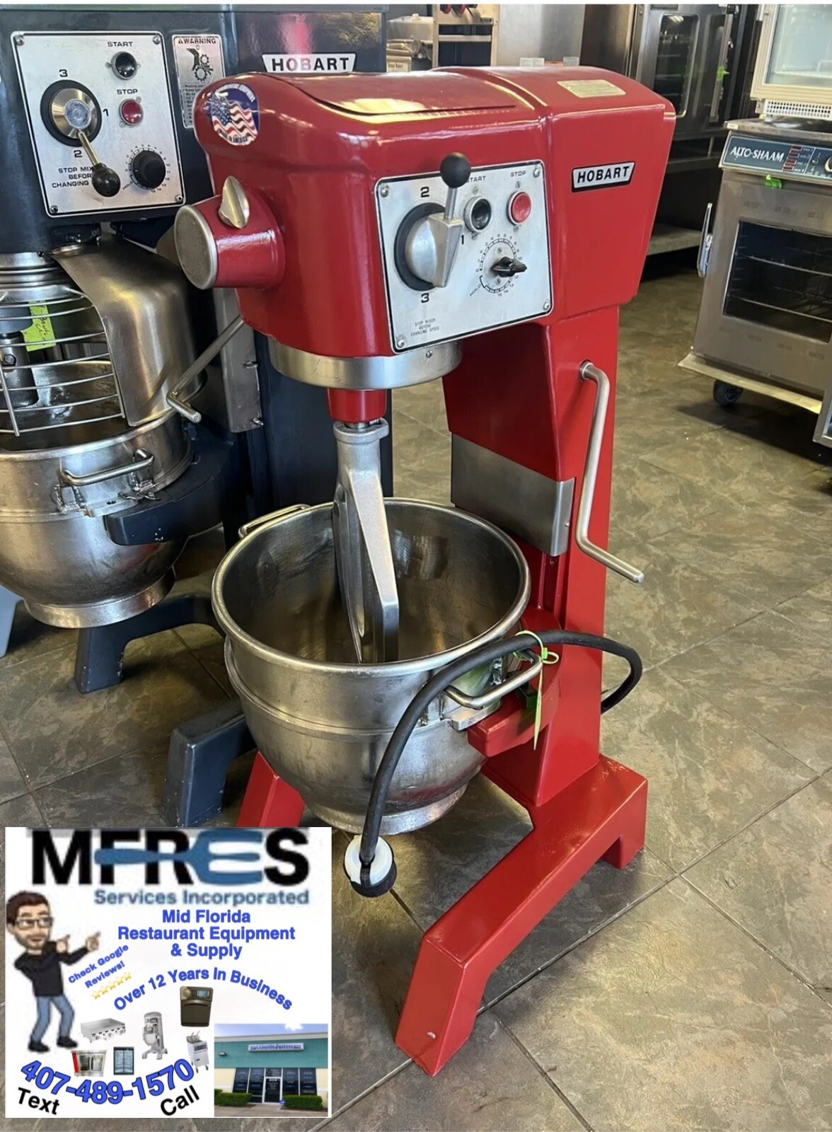 Hobart D300 30 Qt Mixer w/ Bowl, Paddle, & Hook 208v 3phase BEAUTIFUL SHAPE!