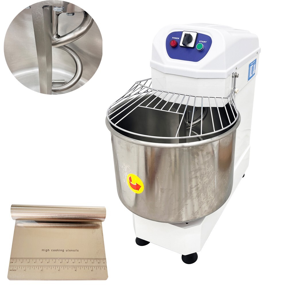 220V 60L Commercial Double Speed Dough Mixer Pizza Bread Bakery Kitchen 3 Phase