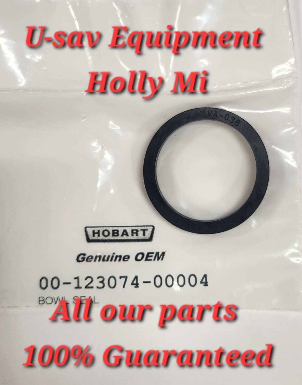 Hobart HCM 300 & HCM 450 00-123074-00004 Bowl Seal – Genuine OEM