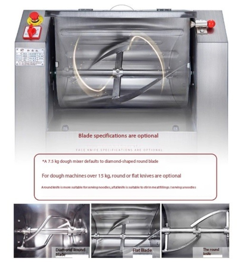 Commercial Dough Mixer 25kg 15Automatic Kneading andRolling 50 Large Flour Mixer