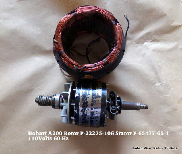Hobart A200 Rotor P-22275-106 Stator P-65477-65-1 110Volts 60 Hz Centrifugal Sta