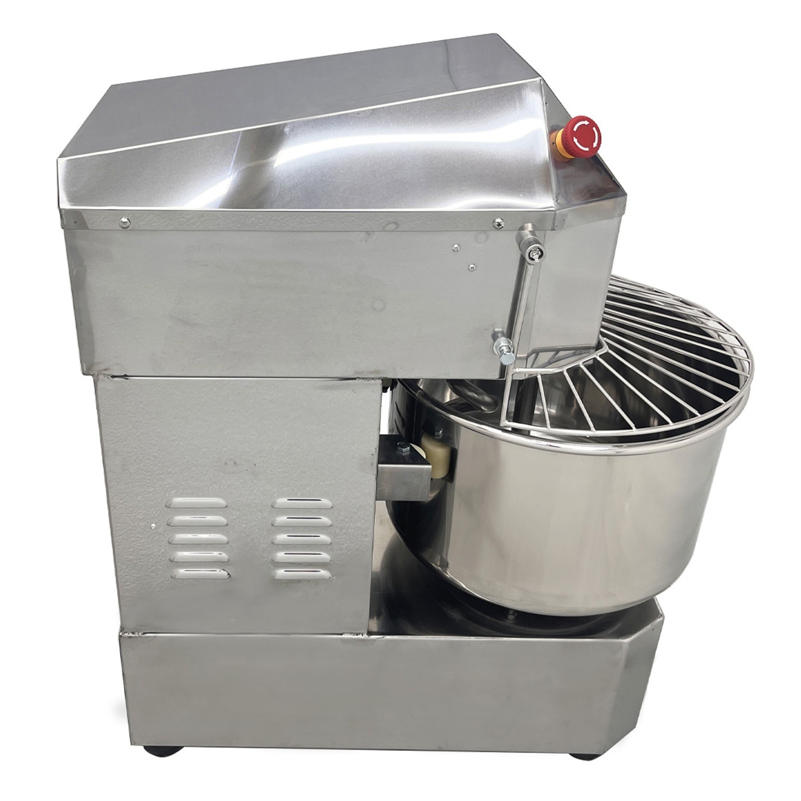 20L Dual Speed Dual Action Dough Mixer 110V Spiral Mixer Speed Time Adjustable