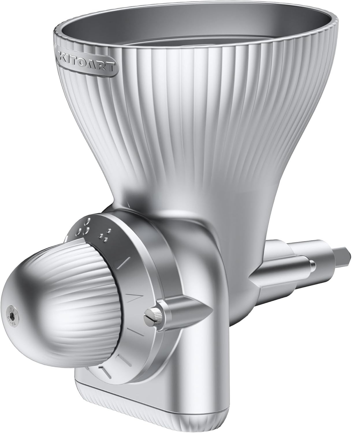 All-Metal Grain Mill Attachment for Mixer, 12 Grind Settings