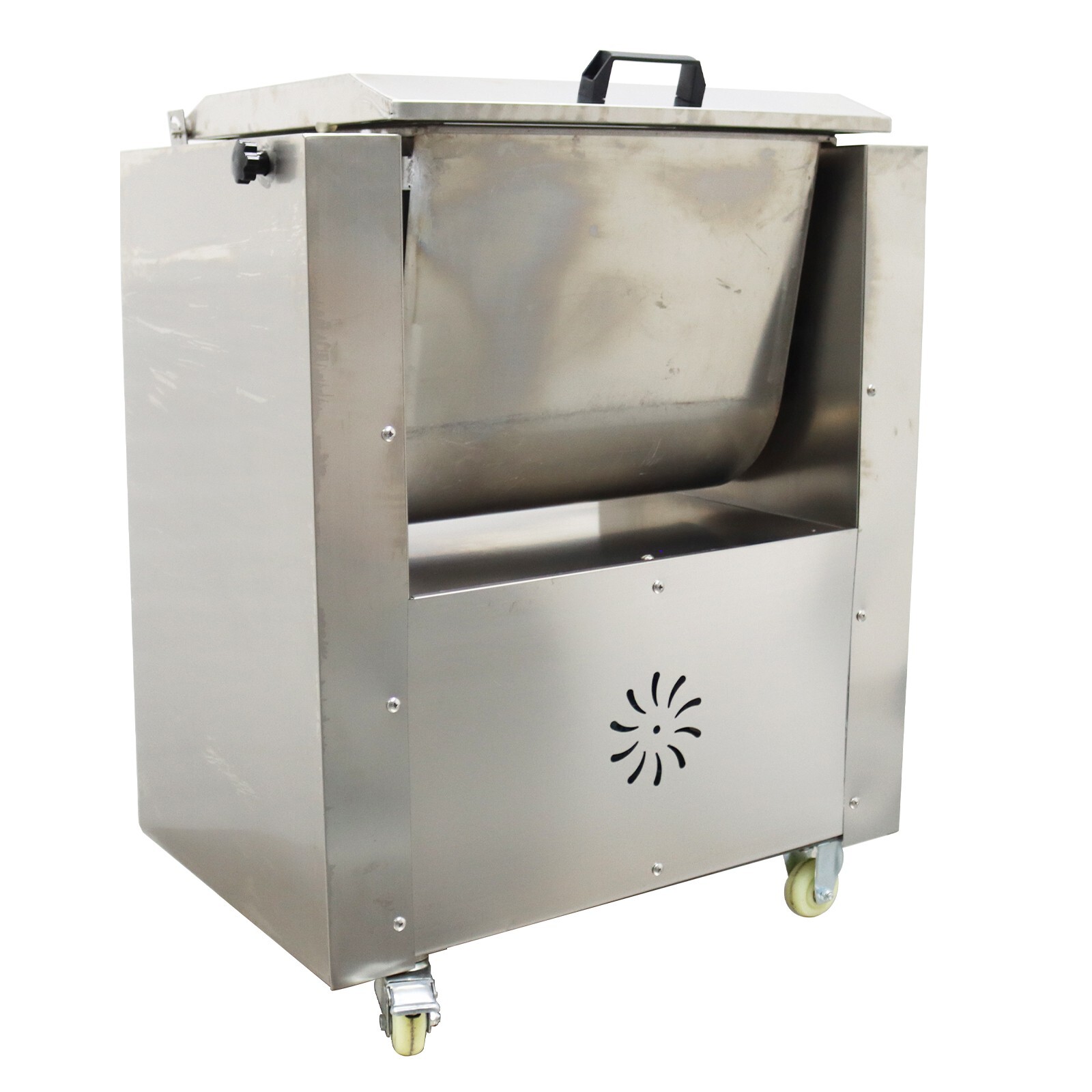 110V Electric Meat Mixer 50L Stainless Steel 70rpm Food Processing 2HP