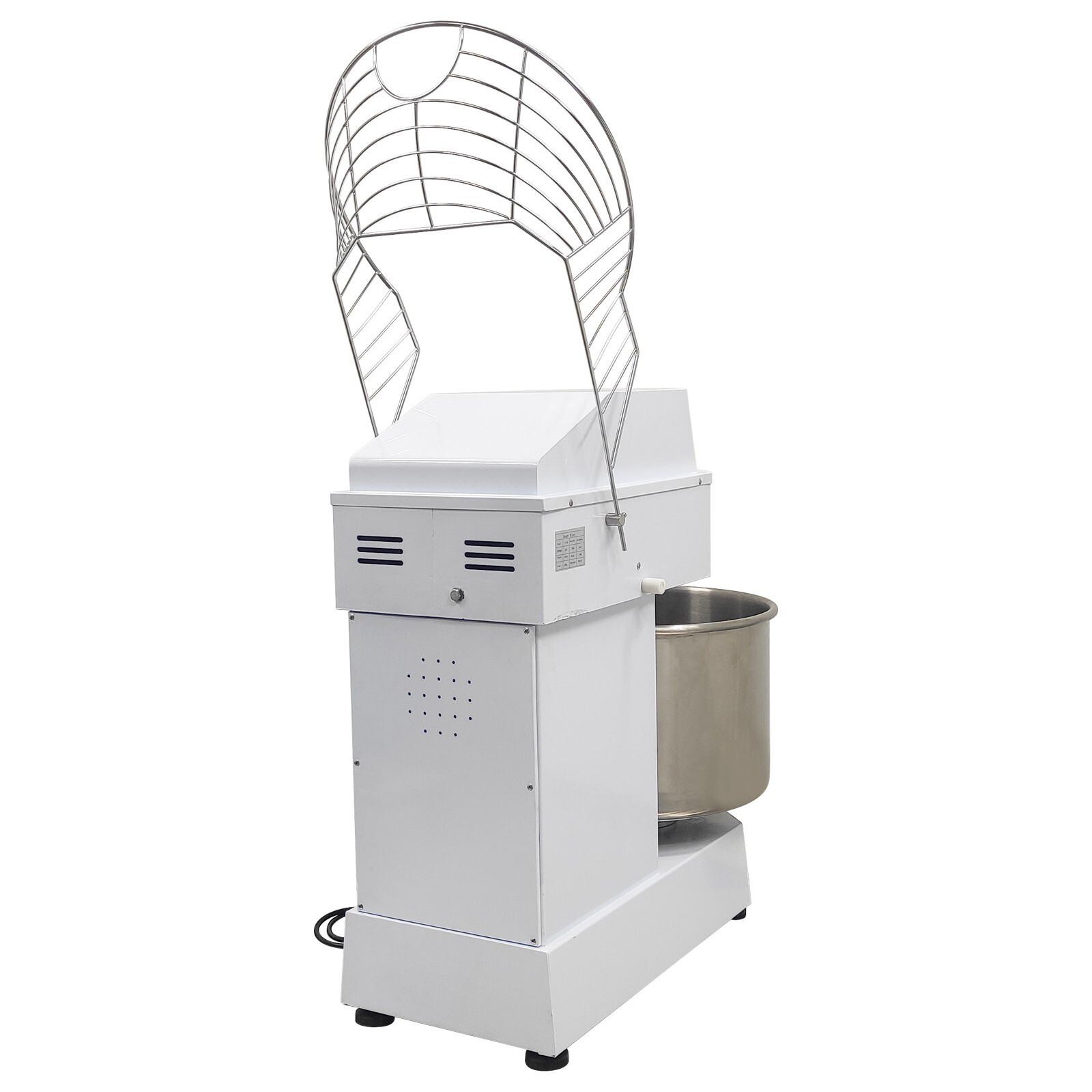 60L Double-Acting Double-Speed Spiral Dough Mixer Kneading Machine Bakeries 220V