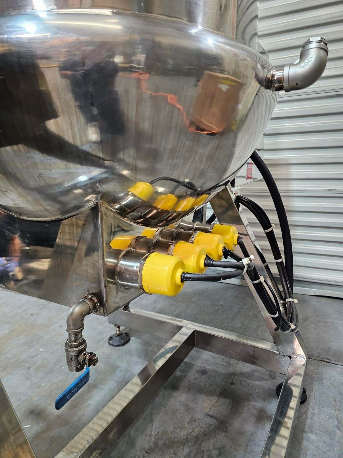 Stainless Steel Cooking Jacket Kettle with Automated Scraper Mixer