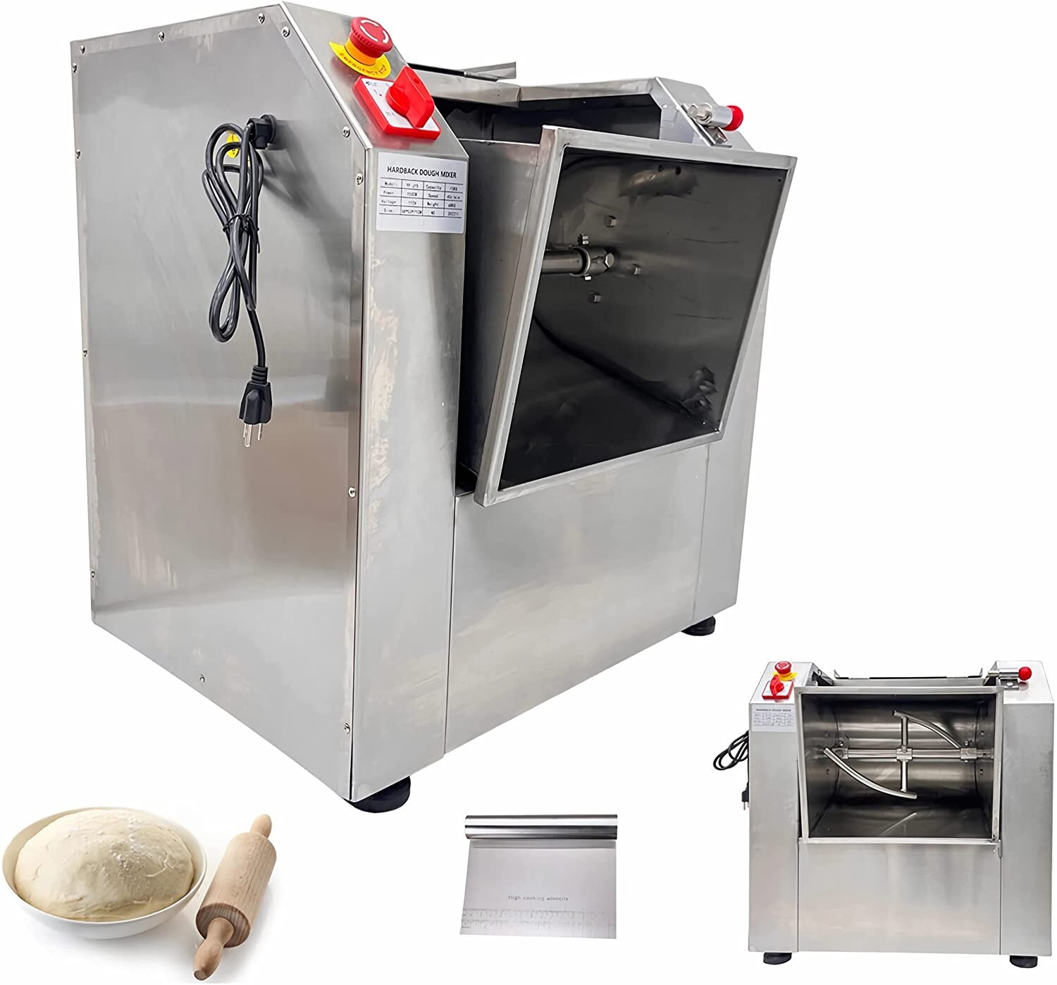 Commercial Electric Dough Mixer Mixing Machine Kitchen Equipment with Dough Knif