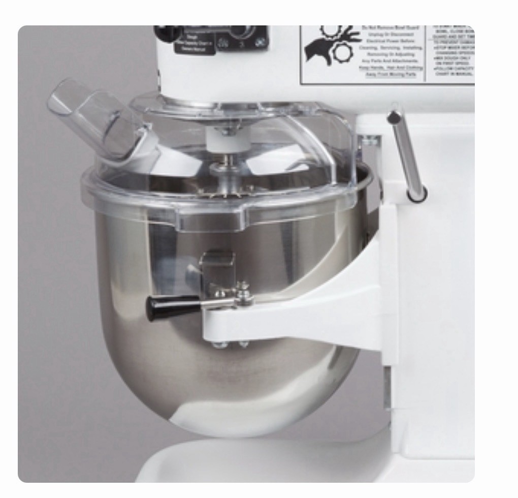 Globe SP08 8 Qt. Bowl Lift Countertop Mixer with Guard & Standard Accessories –